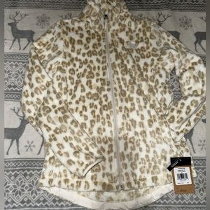 Fur leopard womens north face sweater